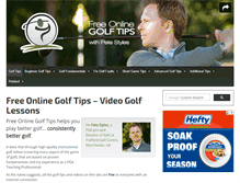 Tablet Screenshot of free-online-golf-tips.com